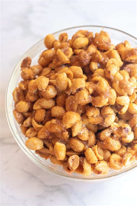 Homemade Honey Roasted Peanuts Served From Scratch