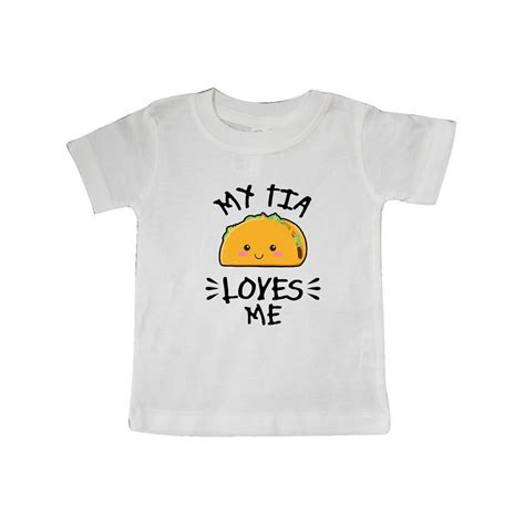 Inktastic Inktastic My Tia Loves Me With Taco Illustration Infant T