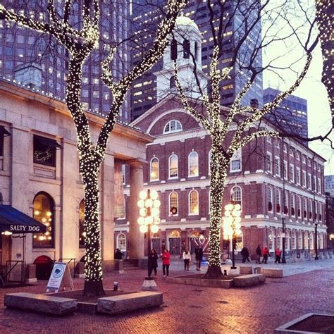 Faneuil Hall Marketplace In Boston Ma Christmas In England England