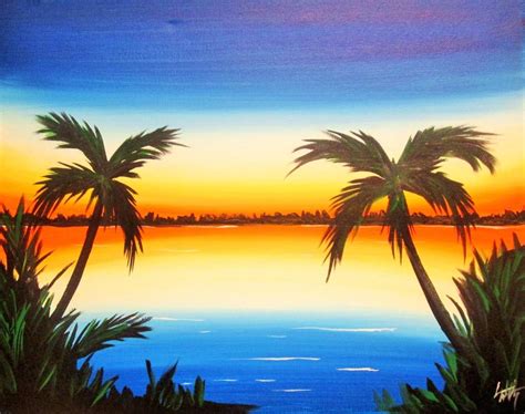 Sunset Canvas Painting Landscape Art Painting Summer Painting Art