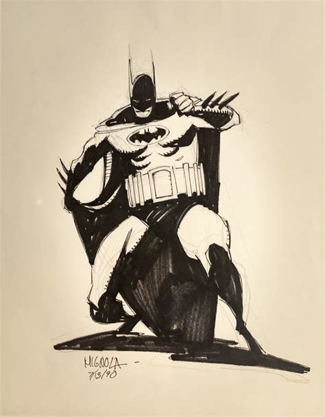 Batman Illustration In Michael Chad Cloes Mike Mignola Art Comic