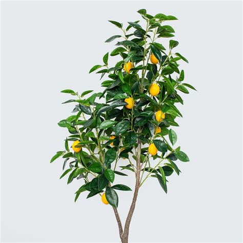 Nearly Nature Hot Sell Lifelike Artificial Plant Faux Lemon Tree In Pot