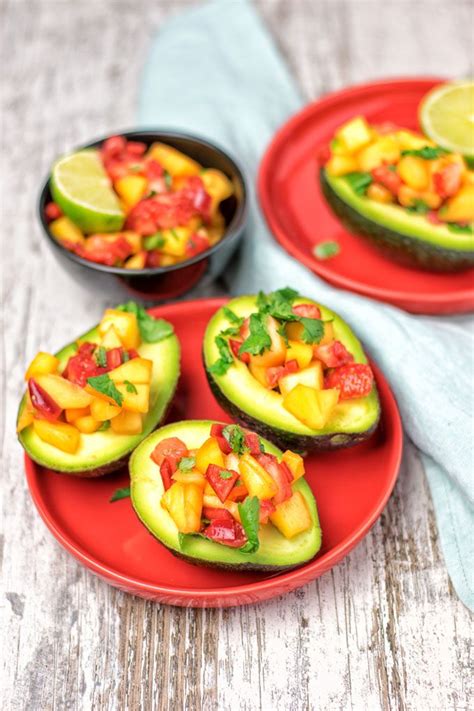 10 Minute Stuffed Avocados With Mango Salsa Contentedness Cooking