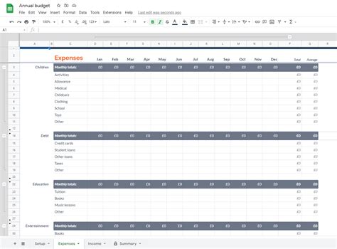 Small Business Expense Spreadsheet Template Free Excel 2016 Garrysx