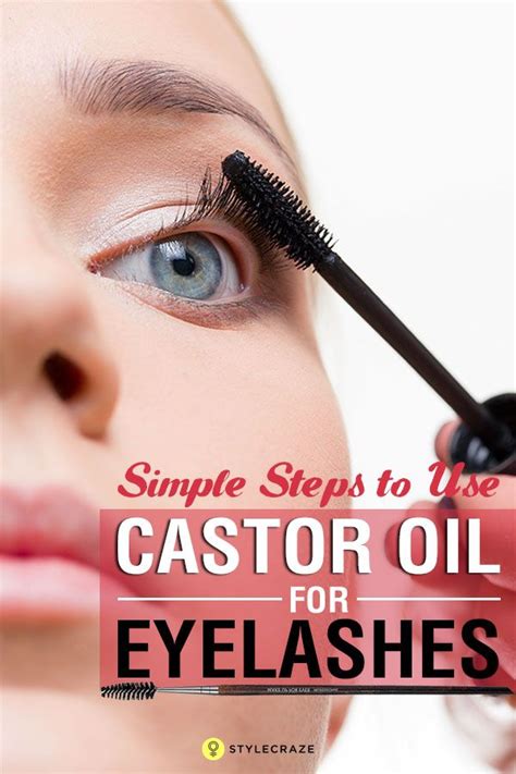 how to apply castor oil to eyelashes for growth