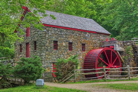 Spring At The Wayside Inn Grist Mill Photograph By Juergen Roth Fine