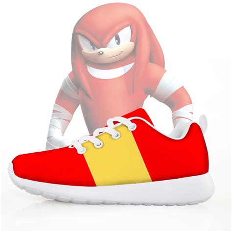 Sonic The Hedgehog Shoe Knuckles The Echidna Sneakers Kids Redyouth