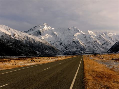 Download Road Snowy Mountains Royalty Free Stock Photo And Image