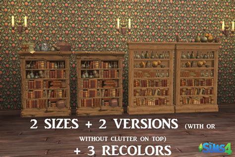 The Sims Medieval Bookcases By Anni K At Historical Sims Life Sims 4