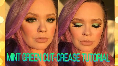 Mint Green Cut Crease Mini Tutorial Featuring Give Me Glow Cosmetics
