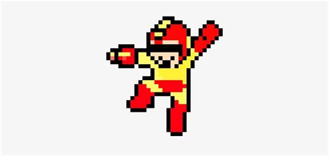 Download Protoman 8 Bit Megaman Jumping Transparent Png Download