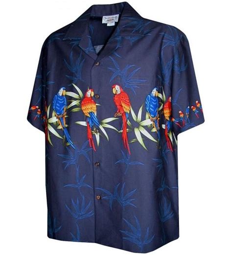 Tropical Parrot Hawaiian Shirts Mens Hawaiian Shirts Aloha Shirt