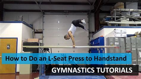How To Do An L Seat Press Handstand On Parallel Bars Press Handstand