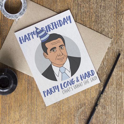 The Office Tv Show Birthday Card Michael Scott Office Cards The