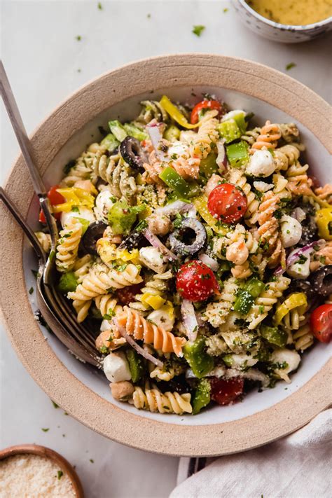 Zesty Italian Pasta Salad Potluck Salad Recipe Little Spice Jar