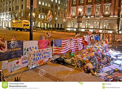 Maybe you would like to learn more about one of these? Memorial From Flowers Set Up On Boylston Street In Boston ...