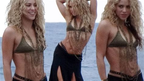 Shakira Shows Off Her Incredible Abs As She Belly Dances In A Skimpy