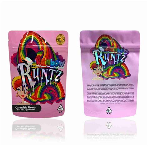 Runtz Rainbow Mylar Bag Shop Online Rare Terpenes