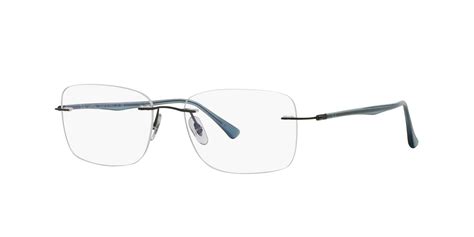 Eyeglasses Ray Ban Rx 8725 1028 54 17 Man Gun Square Frames Rimless Frame Classic 54mmx17mm 168 Ca