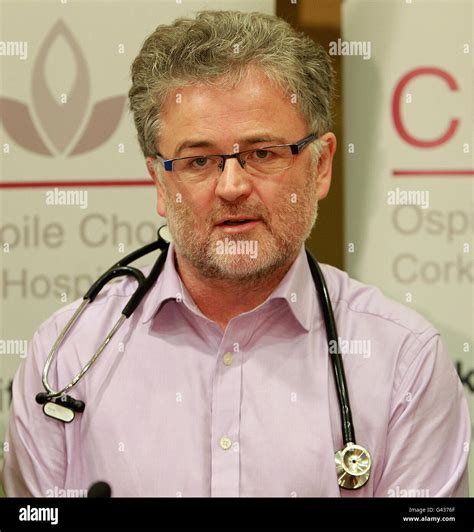 Drgerry Mccarthy At Cork University Hospital Speaking To The Media