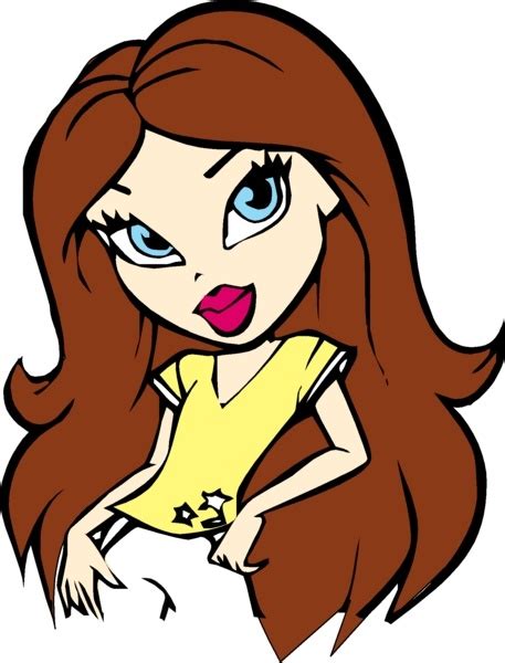 Cute Cartoon Fashionable Girly Girl Vectors Graphic Art Designs In
