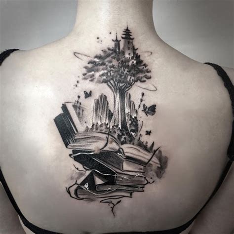 Boog tattoo flash sets is free hd wallpaper. Awe-inspiring Book Tattoos for Literature Lovers | Book ...