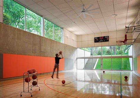 15 Ideas For Indoor Home Basketball Courts Outdoor Basketball Court