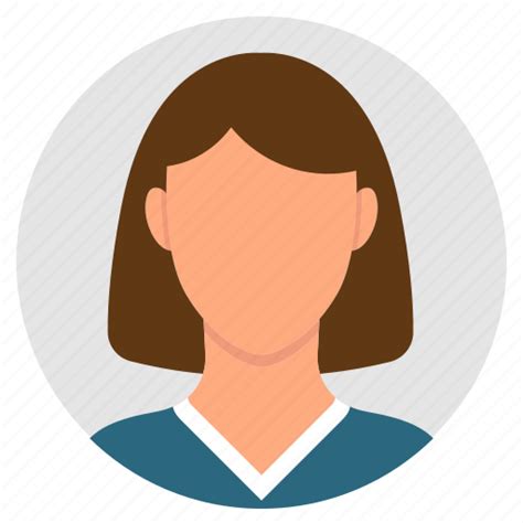 Avatar Blank Face Female Mannequin User Icon