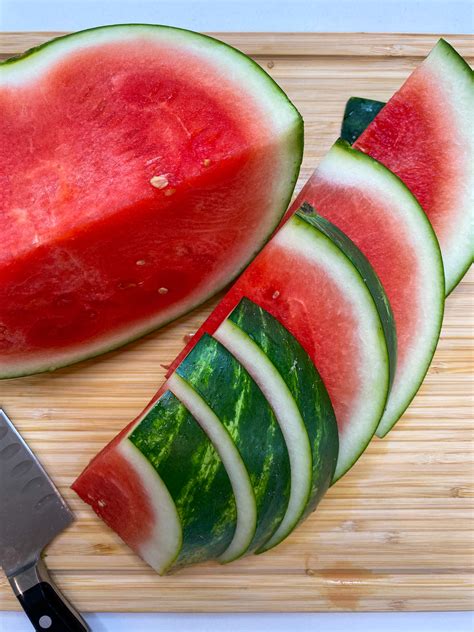 How To Cut Watermelon Into Slices Triangles Tastefully Grace