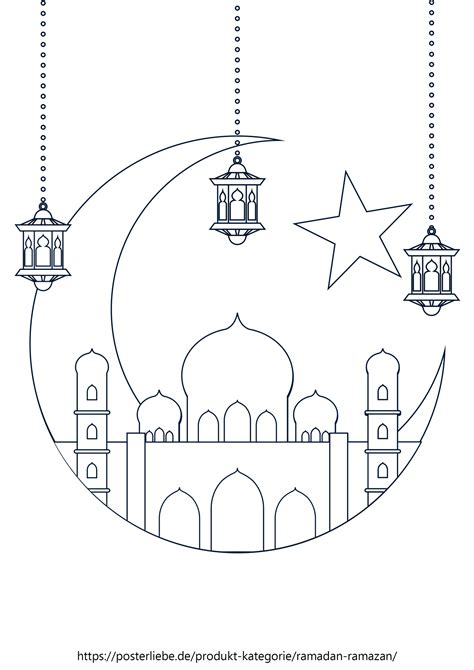 Ramadan Ausmalbild Gratis Download Posterliebe