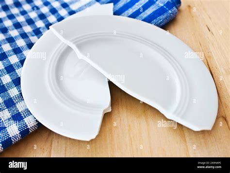 Broken Dishes Stock Photo Alamy