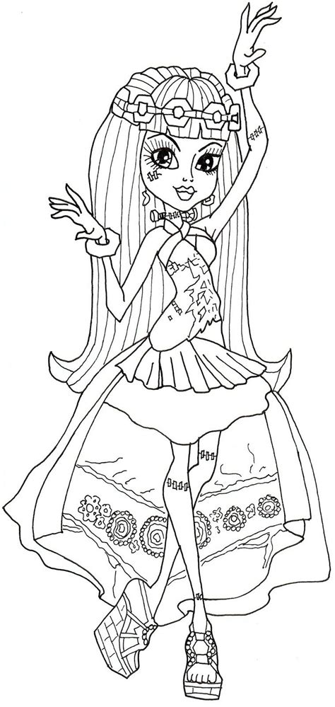 Monster High Halloween Coloring Pages Monster High Halloween