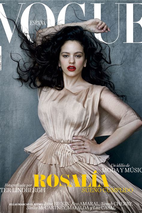 Rosalía es portada de Vogue julio fotografiada por Peter Lindbergh Vogue España