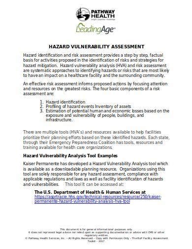 FREE 9 Hazard Vulnerability Analysis Templates In PDF MS Word Excel