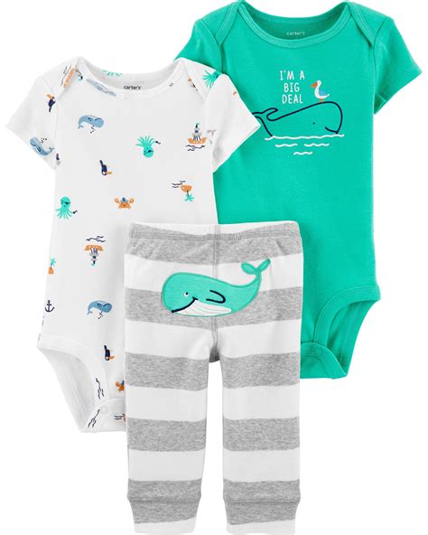 3 Piece Whale Little Character Set Carters Baby Clothes Carters Baby