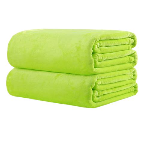 Nituyy Small Super Warm Solid Warm Micro Plush Fleece Blanket Throw Rug