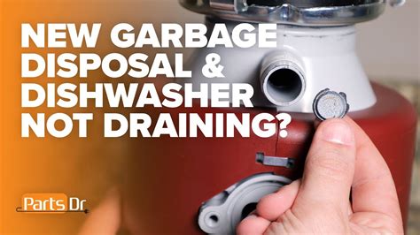 Dishwasher Not Draining After Installing New Garbage Disposal Youtube