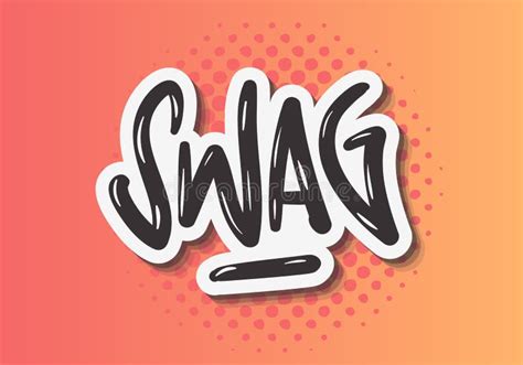 Swag Label Sign Logo Hand Drawn Lettering Type Design Graffiti Throw Up