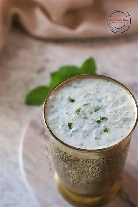 Salted Mint Lassi Namkeen Lassi First Timer Cook