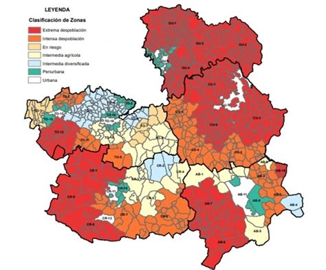 Así queda el mapa de la despoblación en CLM 721 municipios tendrán