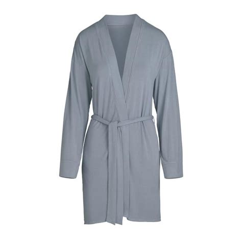 Skims Sleep Robe in Slate | Kim Kardashian Released a Skims Sleepwear 