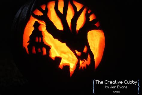 The Creative Cubby Evans Pumpkin Carving 2012