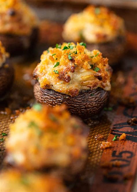 Crab stuffed mushrooms is an appetizer you will want to serve often when you want to impress your guests. Crab Stuffed Mushrooms - Kevin Is Cooking