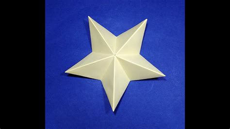 Origami Christmas Star Easy 5 Points Paper Star For Christmas Tree