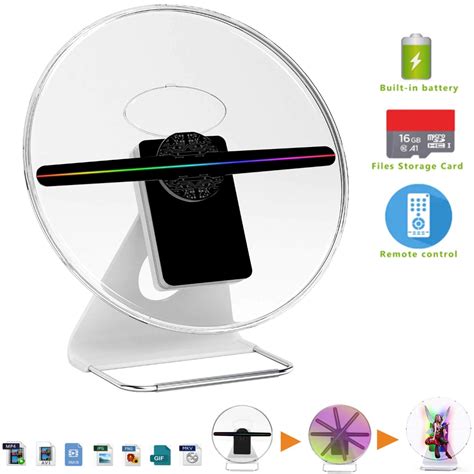 30cm 3d Advertising Hologram Fan Projector Light Display Holographic