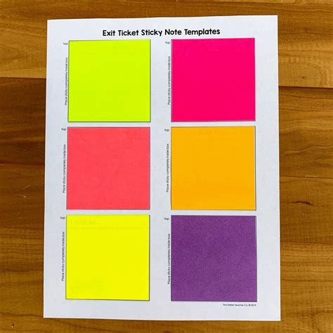 How To Print On Sticky Notes — The Stellar Teacher Co Sticky Notes