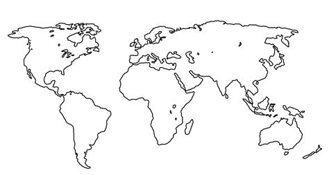 Mapa Del Mundo Dibujos Para Colorear E1555100573266 Imágenes Totales