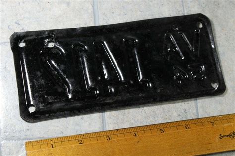 ORIGINAL VINTAGE 1954 VIRGINIA MOTORCYCLE LICENSE PLATE EMBOSSED VA