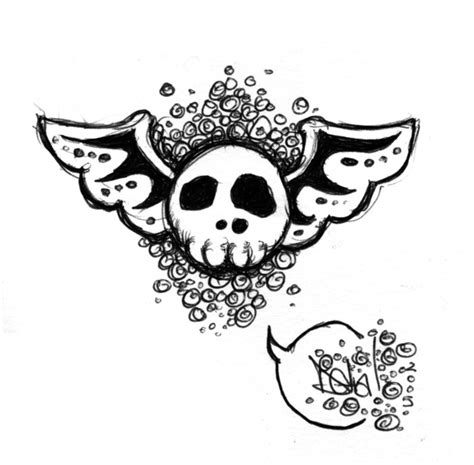 Skull Doodle By Deliadangerously On Deviantart