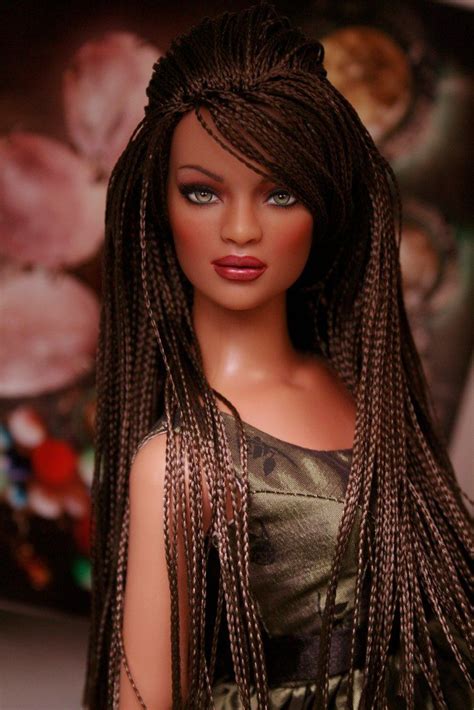 Mg8676 Barbie Hair Doll Hair Black Barbie